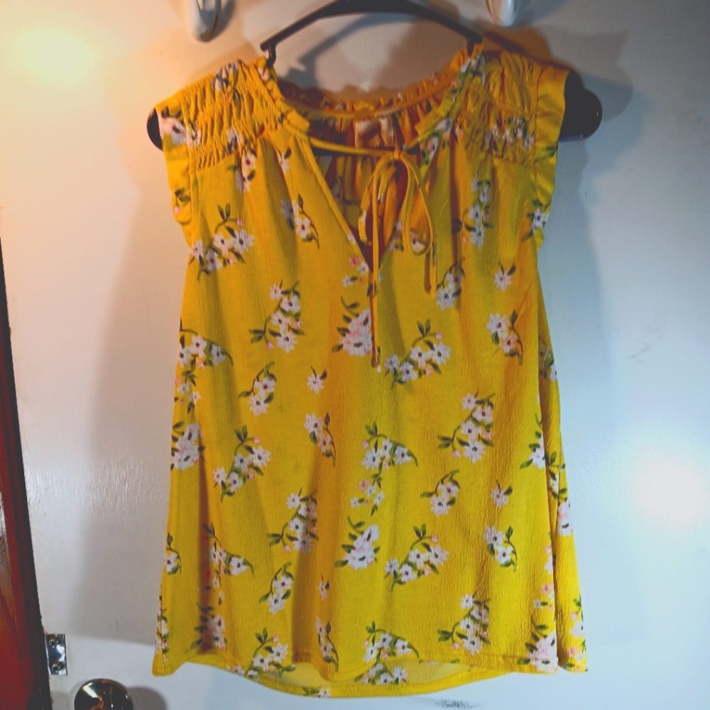 Woman's tunic style top small sleeveless